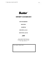 Preview for 174 page of buster M Owner'S Handbook Manual