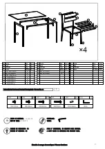 Предварительный просмотр 2 страницы BUT EDISON 4894223212717 Assembly Instructions