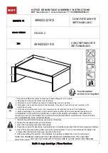 Предварительный просмотр 1 страницы BUT MODERN LIVING GIULIA 2 4894223221412 Assembly Instructions