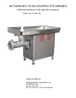 BUTCHER BOY TCA32 Operating Instructions And Parts Manual preview