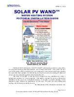 Butler Sun Solutions SOLAR PV WAND Installation Manual предпросмотр