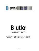 Предварительный просмотр 17 страницы Butler TUBE DRIVER BLUE 275 Owner'S Information