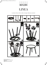 Butlers LINEA DINNER TABLE Manual preview