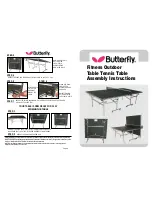 Butterfly Fitness Outdoor Table Tennis Table Assembly Instructions preview