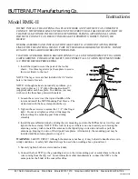 Предварительный просмотр 1 страницы Butternut RMK-II Instructions