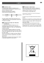 Предварительный просмотр 21 страницы Butts of Bawtry XPN015 Manual