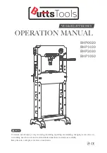 Butts Tools BHP0020 Operation Manual preview