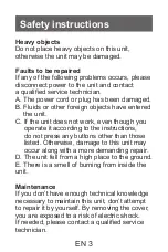 Preview for 3 page of BUXTON BTW 3300 User Manual