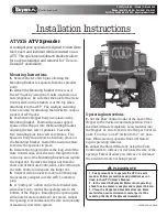 Buyers ATVS15 Installation Instructions preview