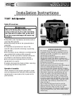 Preview for 8 page of Buyers SaltDogg TGS07 Installation Instructions Manual