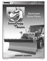 Предварительный просмотр 1 страницы Buyers SnowDogg series Owner'S Manual