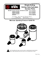 BVA Hydraulics HC10003T Manual preview