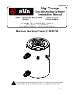 BVA Hydraulics HD20006 Instruction Manual preview