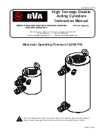 BVA Hydraulics HDG10002 Instruction Manual preview
