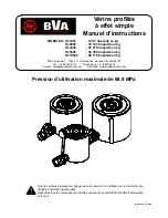 Preview for 9 page of BVA Hydraulics HL10002 Instruction Manual