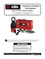 BVA Hydraulics HNS105 Operating Instructions Manual preview