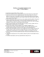 Preview for 5 page of BVA Hydraulics HNS105 Operating Instructions Manual