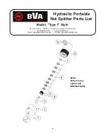 Preview for 12 page of BVA Hydraulics HNS105 Operating Instructions Manual