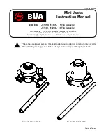 BVA Hydraulics J11050 Instruction Manual preview