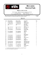 Preview for 5 page of BVA Hydraulics J11050 Instruction Manual