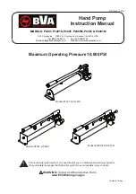 BVA Hydraulics P1201 Instruction Manual preview