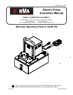 Предварительный просмотр 1 страницы BVA Hydraulics PU20DMP01B Instruction Manual