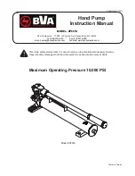 BVA Hydraulics ZP601S Instruction Manual preview