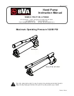 Предварительный просмотр 1 страницы BVA P1000 Instruction Manual