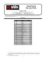 Preview for 9 page of BVA P1000 Instruction Manual