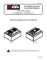 Preview for 1 page of BVA PA7550 Instruction Manual