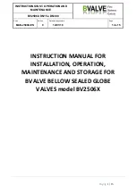 Предварительный просмотр 1 страницы Bvalve BV2506 Series Installation, Operation, Maintenance And Storage