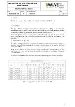 Предварительный просмотр 3 страницы Bvalve BV2506 Series Installation, Operation, Maintenance And Storage