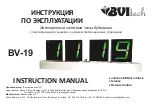 BVItech BV-19 Instruction Manual preview