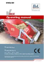 BVL V-MIX Fill Plus L Operating Manual предпросмотр