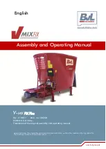 BVL V-MIX Fix Plus Assembly And Operating Manual предпросмотр