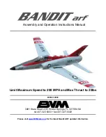 BVM Bandit arf Assembly And Operation Instructions Manual предпросмотр