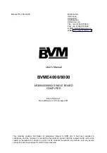 Предварительный просмотр 1 страницы BVM BVME4000 User Manual