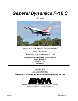 Предварительный просмотр 1 страницы BVM General Dynamics F-16 C Construction And Operating Manual