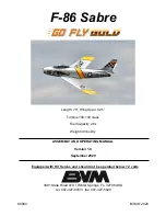 Предварительный просмотр 1 страницы BVM GO FLY GOLD F-86 Sabre Assembly And Operating Manual