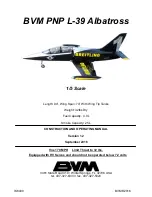 Предварительный просмотр 1 страницы BVM PNP L-39 Albatross Operating Manual