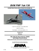 Предварительный просмотр 1 страницы BVM Yak 130 Construction And Operation Manual