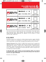 Предварительный просмотр 5 страницы BVN BSC User Manual