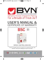 Предварительный просмотр 11 страницы BVN BSC User Manual