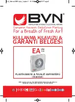 Предварительный просмотр 1 страницы BVN EA 1010 User Manual & Certificate Of Warranty