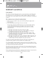 Предварительный просмотр 22 страницы BVN EA 1010 User Manual & Certificate Of Warranty