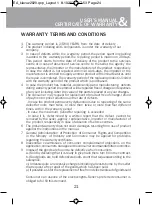 Предварительный просмотр 23 страницы BVN EA 1010 User Manual & Certificate Of Warranty