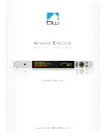 BW Broadcast Ariane Encore User Manual предпросмотр