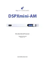 Предварительный просмотр 1 страницы BW Broadcast DSPXmini-AM Operational Manual