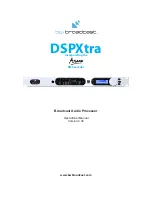 Предварительный просмотр 1 страницы BW Broadcast DSPXtra-FM Operational Manual