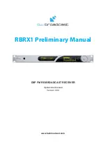 BW Broadcast RBRX1 Preliminary Manual preview